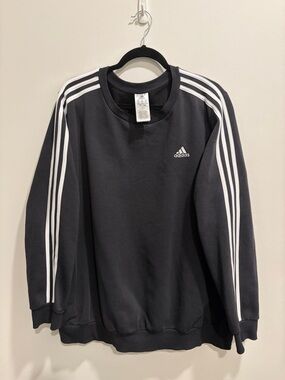 Plus Size Adidas Black Sweatshirt - Size 3X